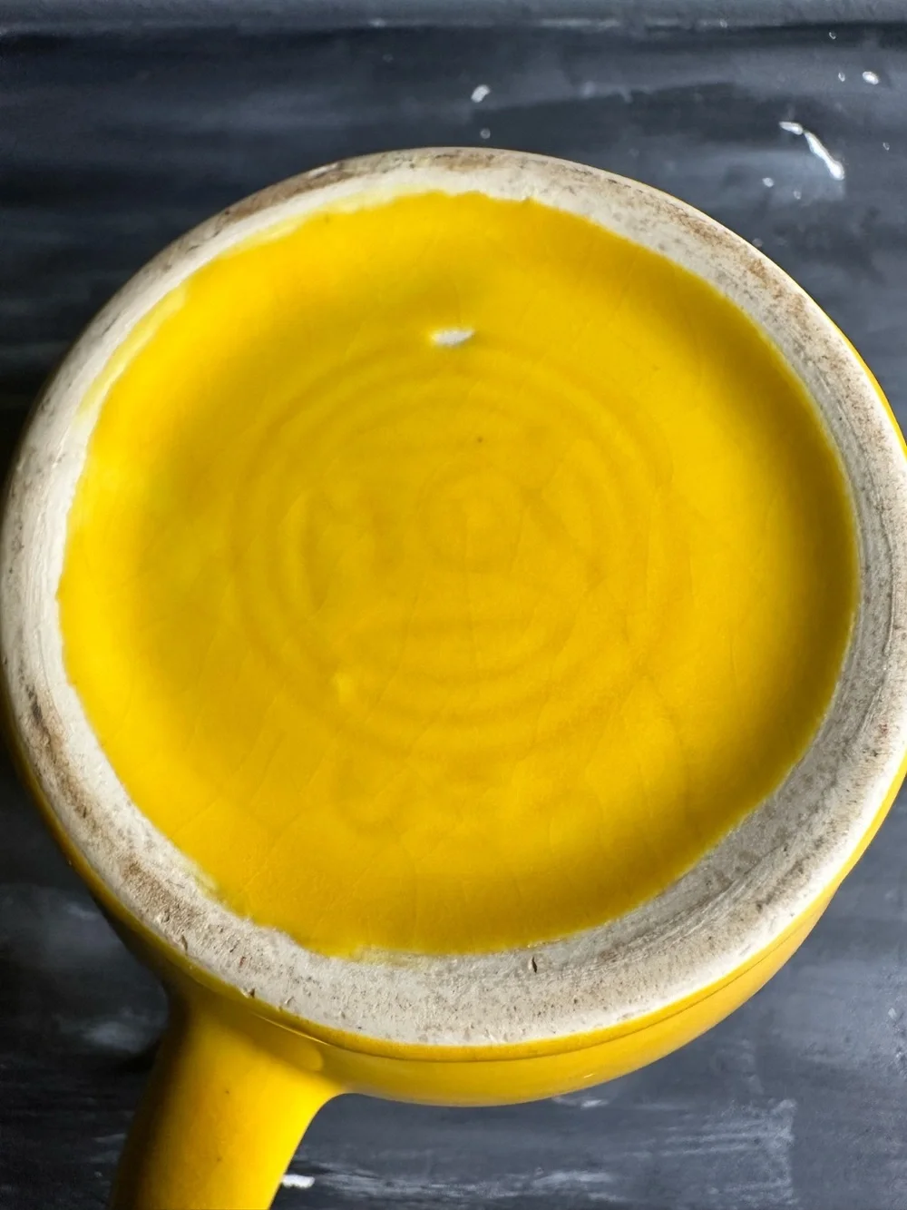 Vintage McCoy pottery smiley face mug USA